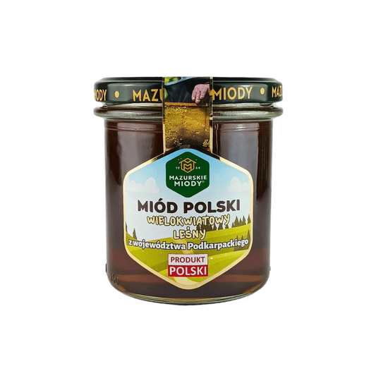 Miód Polski Wielokwiatowy Leśny z woj. Podkarpackiego 400 g