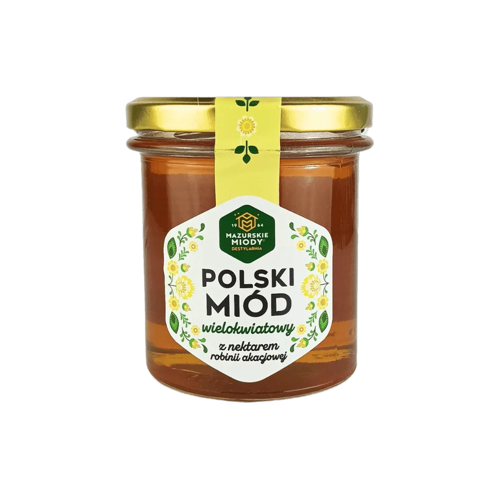 Polski Miód wielokwiatowy z nektarem robinii akacjowej 400 g