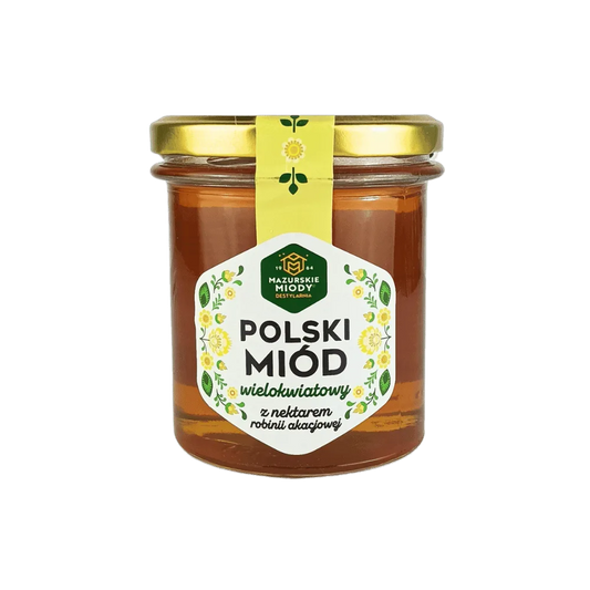 Polski Miód wielokwiatowy z nektarem robinii akacjowej 400 g