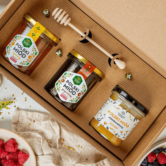 Zestaw prezentowy 3 Miody 400 g do wyboru
